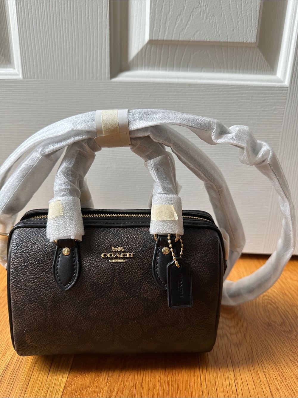 Coach Rowan Mini New Brown Signature Crossbody
